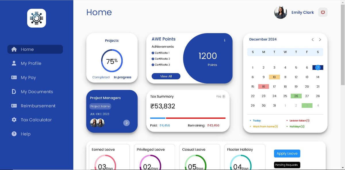 Demo Employee Dashboard